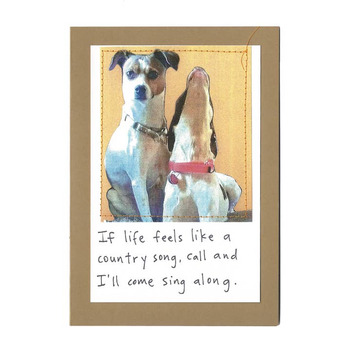 « Si la vie ressemble à une chanson country, appelez et je viendrai... » pour la vente par Visual Treats
