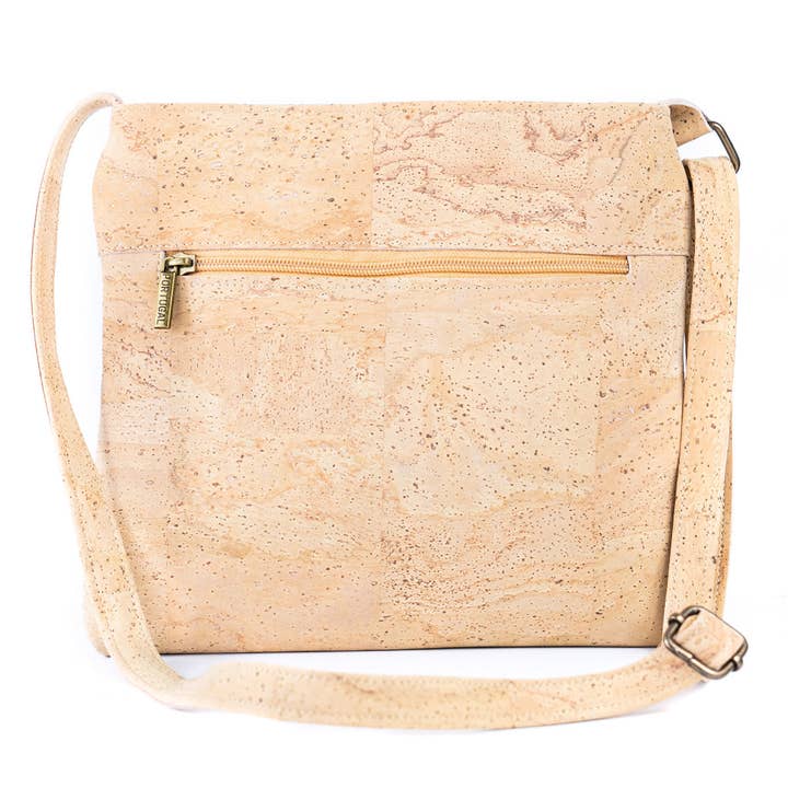 Meninas Bonitas Cork - Wholesale Crossbody Bag - Women's - Natural Cork Zipper handbag crossbody lady bag BAGP-172A