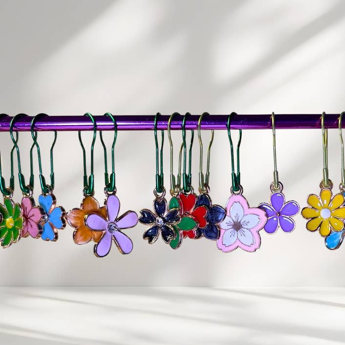 Flower Garden Stitch Marker Set for wholesale by Anna B. Shop