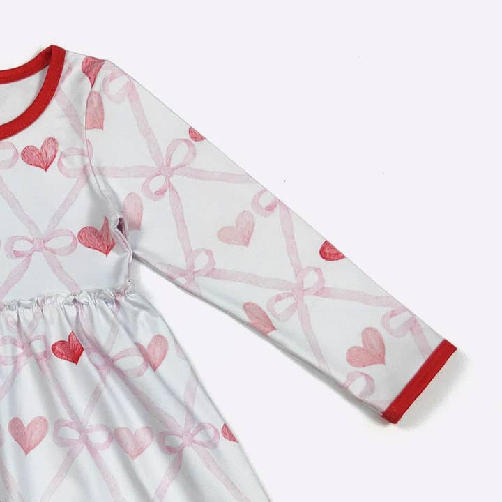 Clover Cottage - Vente Robe – enfant - Robe Fille Cœur Coquette4