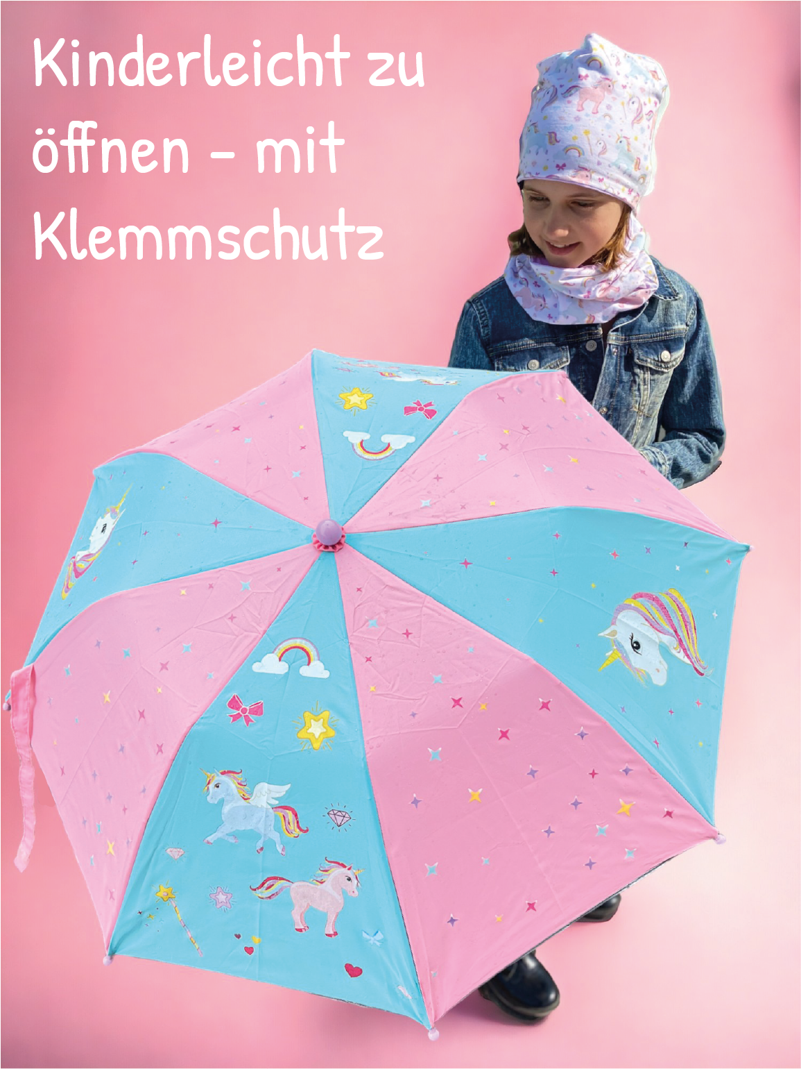 HECKBO – wholesale Umbrella – kids – magic umbrella unicorn5