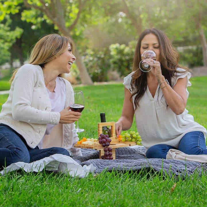 Sequel Giftables - Wholesale Beer/Wine Caddy - Outdoor Wine Table Charcuterie Tray Wine Caddy 2