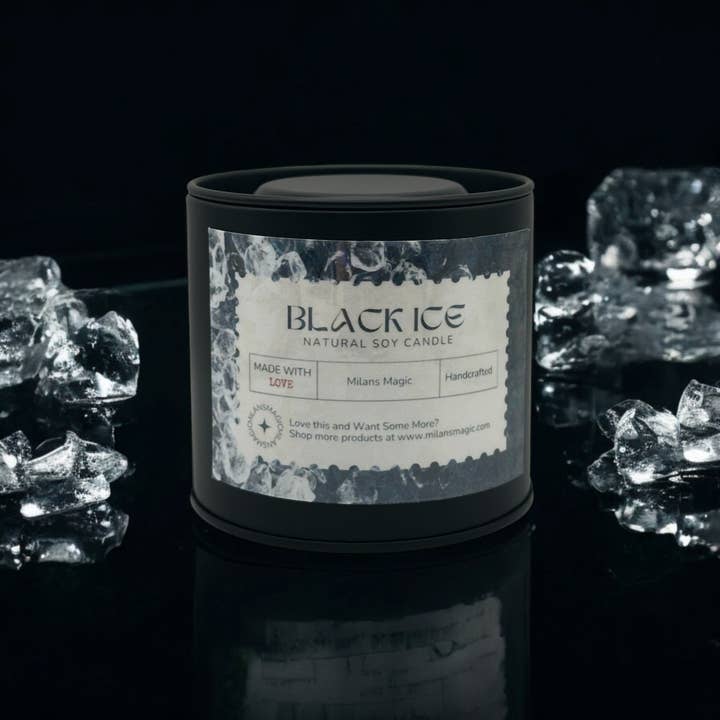 Milans Magic - Wholesale Jar/Filled Candle - Black Ice Candle