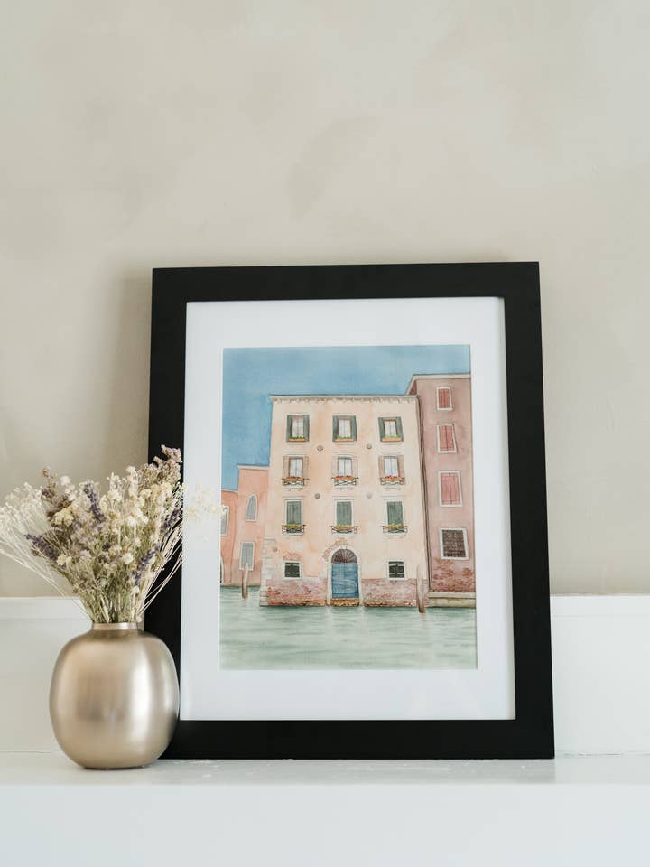"Lorenzo" - Venice Watercolor Print for wholesale by The Campbell Creative