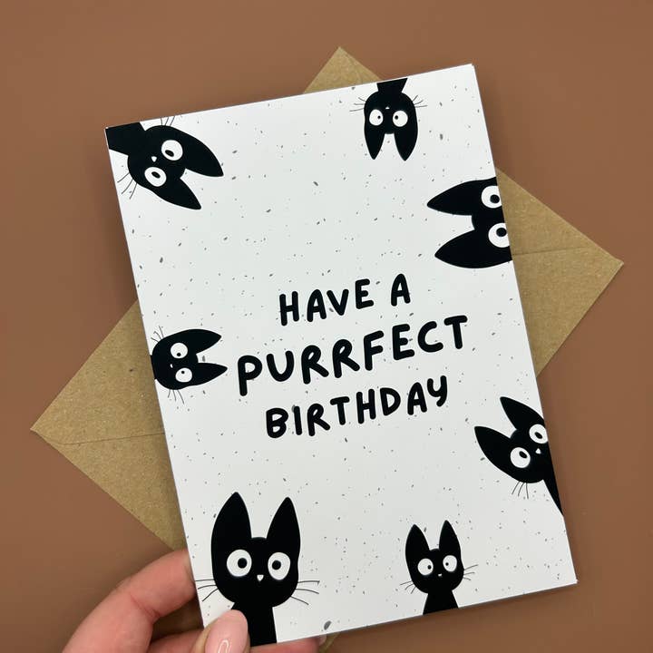 Swale Studios – wholesale Birthday card – Cat Themed Birthday Card1