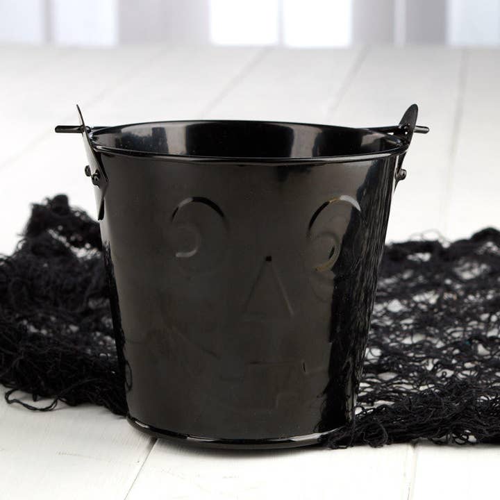Factory Direct Craft - Wholesale Bucket/Pail - 4" Halloween Jack-O-Lantern Metal Bucket - Select Color 1