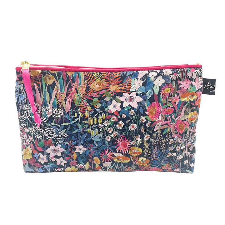 Liberty Cosmetic Bag Faria Flowers | Gifting for wholesale by Alice Caroline
