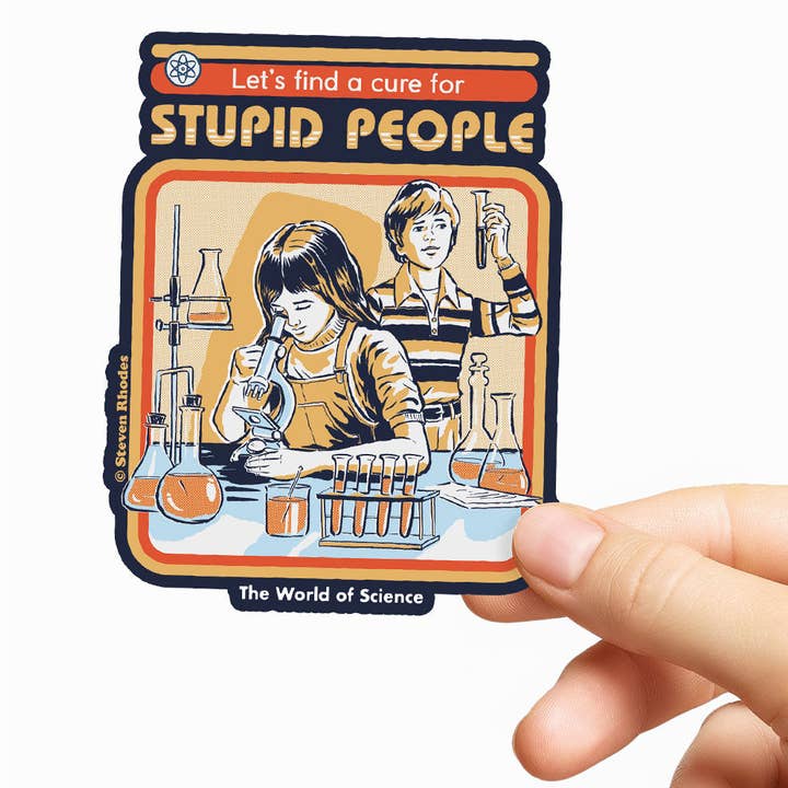 Hybris Production AB - Wholesale Sticker - Steven Rhodes - Stupid People Sticker1