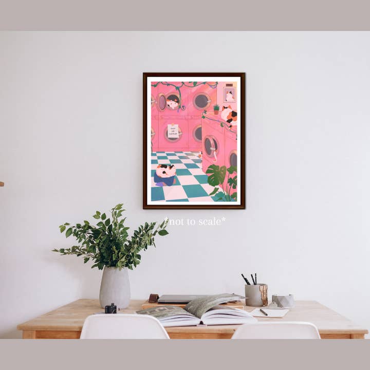 Nyaomikyu - Wholesale Art Print - Laundry Cats Print5