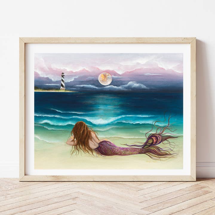FANCY - Giclee Mermaid Art Print for wholesale by Angel Fritz Studio