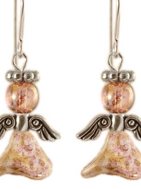 Boucles d'oreilles ange rayonnant brillant - Argent sterling pour la vente par Ardent Designs