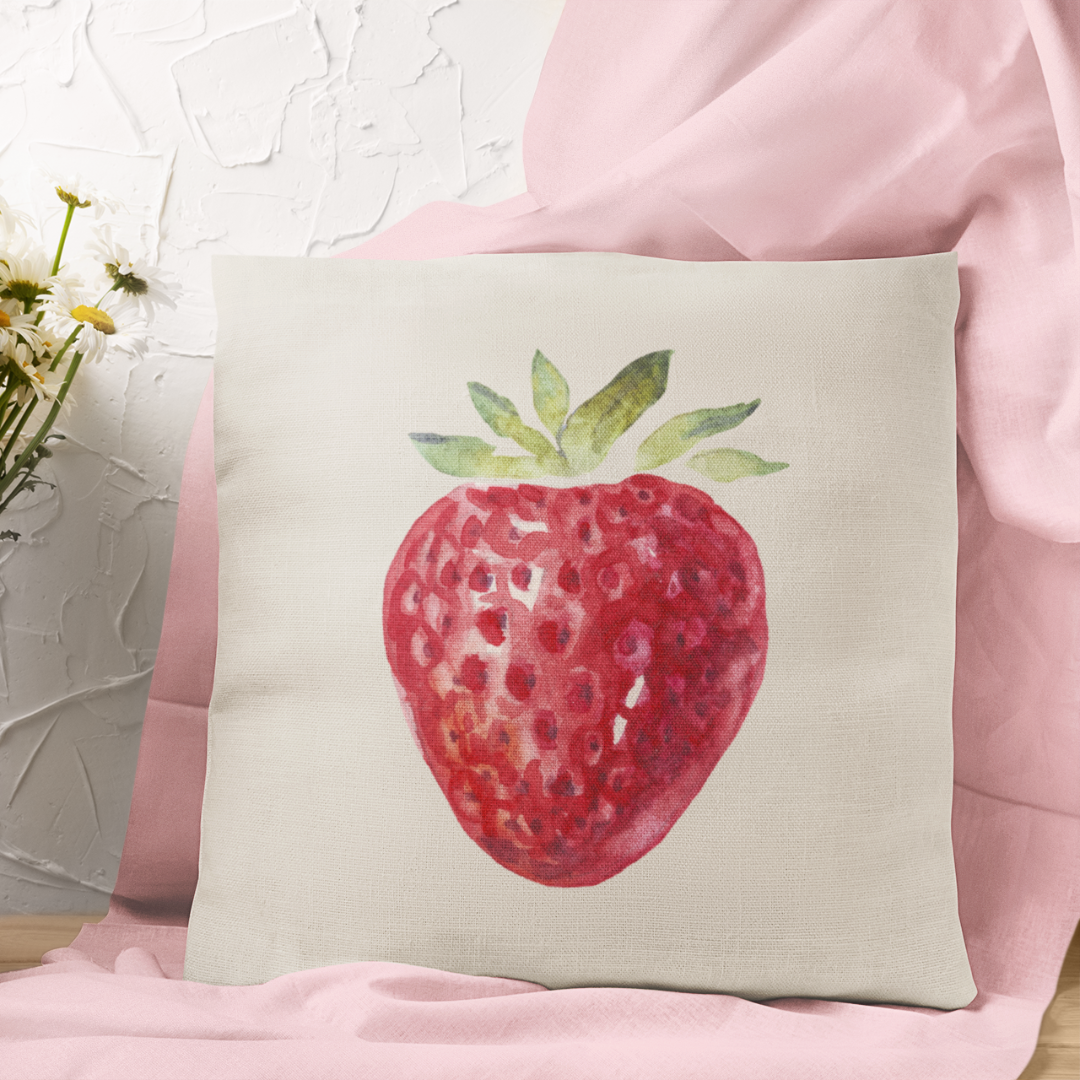 Go Charlotte - Wholesale Throw Pillow Cover - Strawberry Pillow Cover1