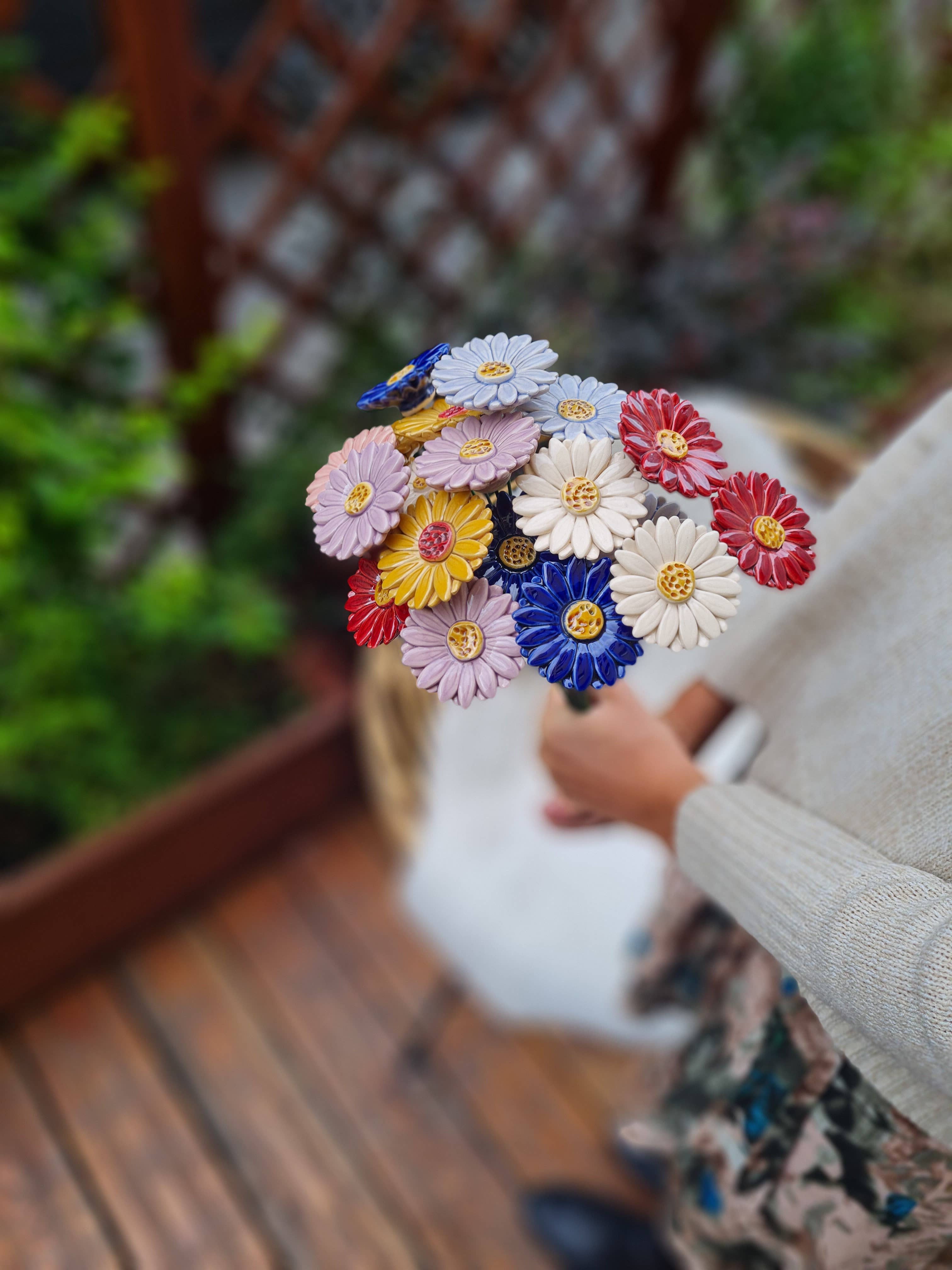 NaturoTheke – wholesale Artificial flowers – Gerbera diameter approx. 5 cm | 39 cm stem3