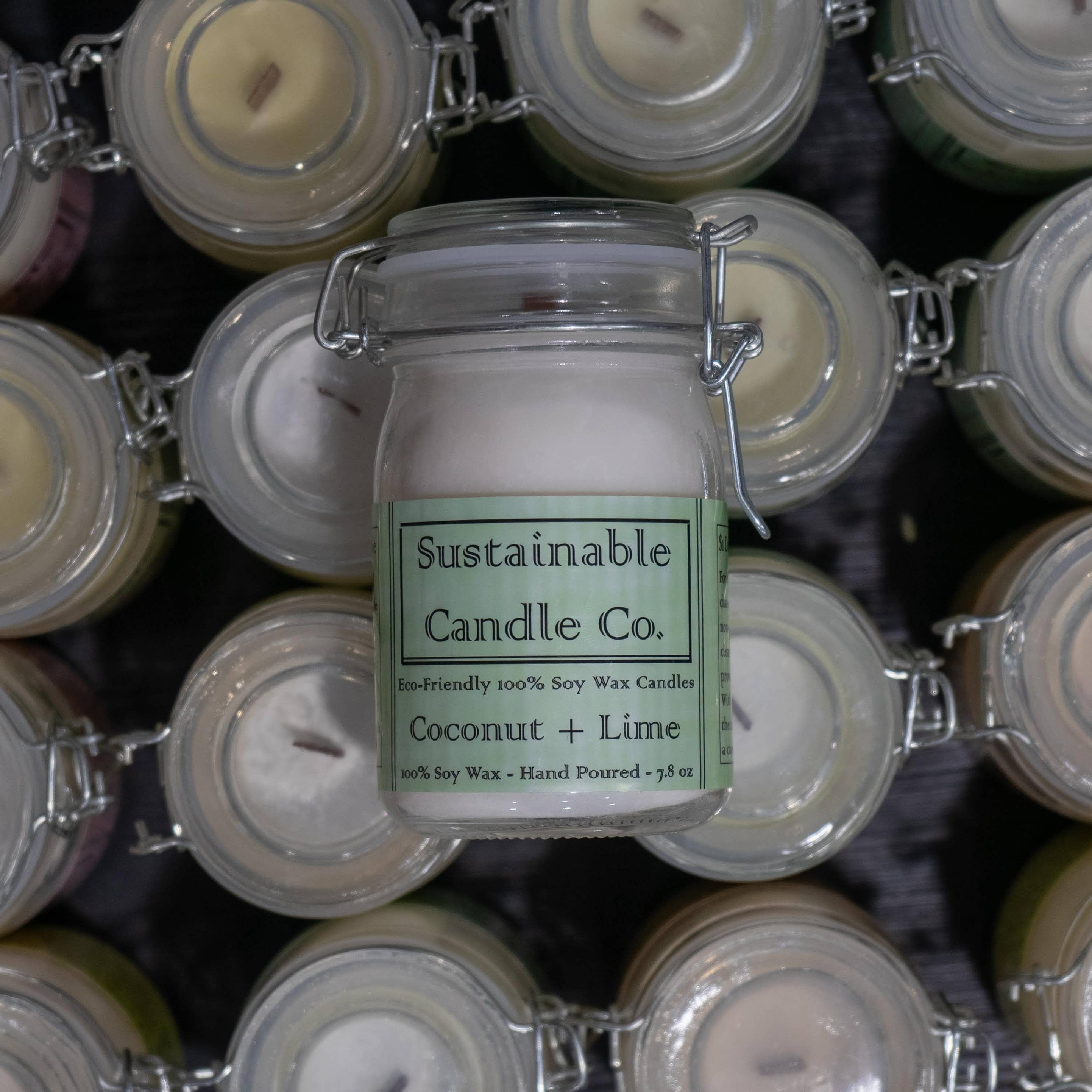 Brandon’s Candles, LLC - Wholesale Jar/Filled Candle - Coconut and Lime Sustainable Candle0