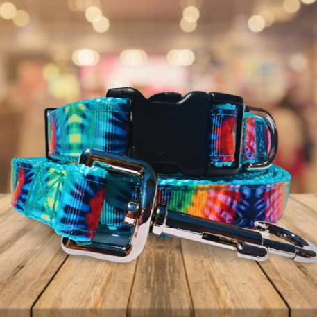 Rocky Mountain Hound - Wholesale Pet Collar - Dog - 3/4" Tie-Dye Dog Collar, Leash, or Martingale