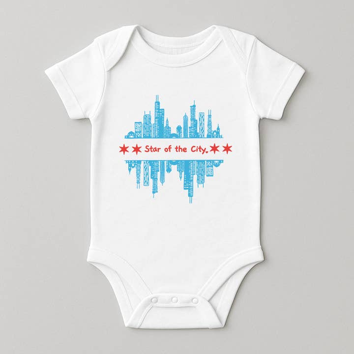 Star of the City Onesie & Tee for wholesale by Loves Me Publishing