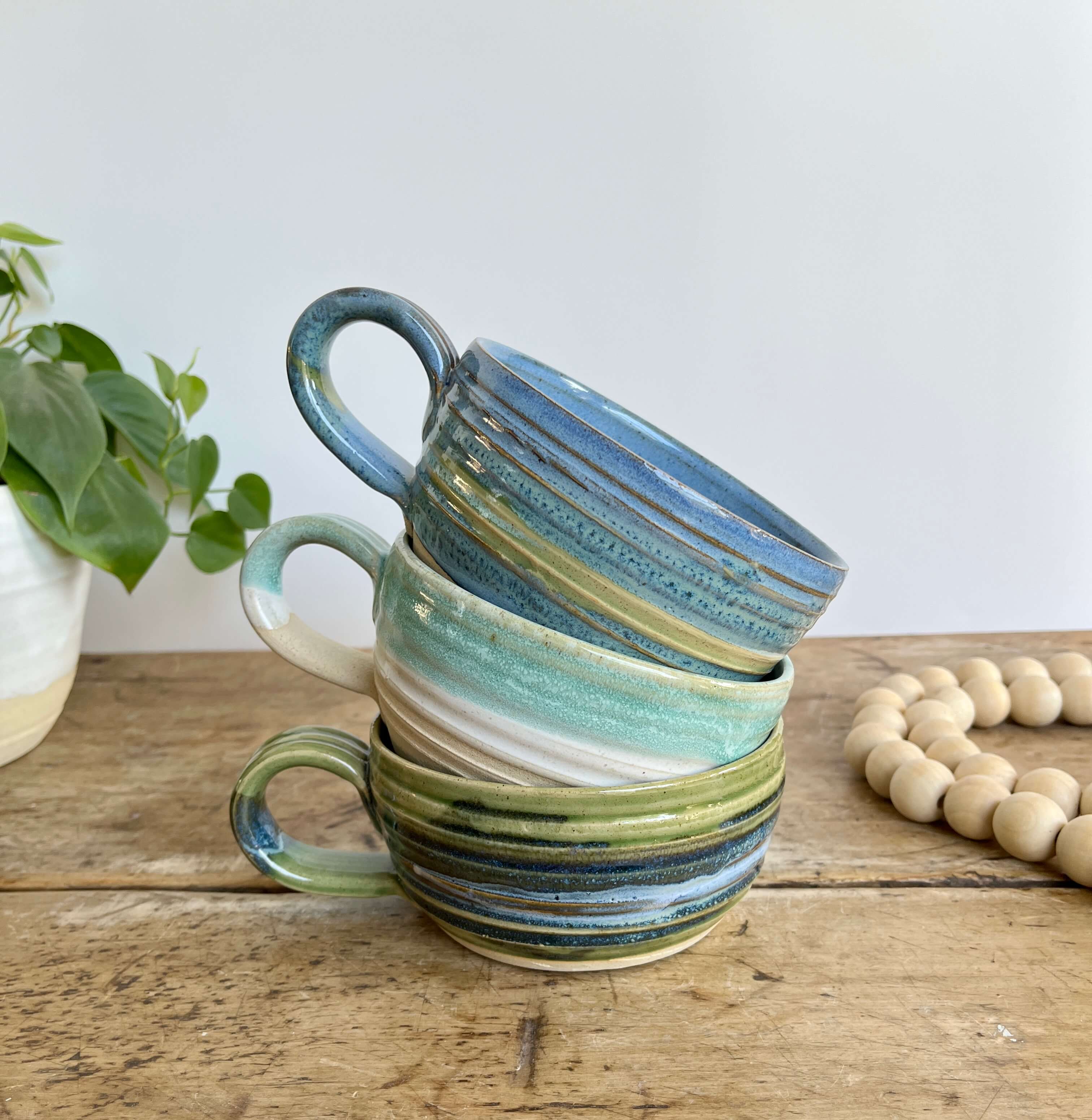 Coastal Clay Co. - Vente Tasse à café - Mug à soupe en céramique fait main avec anse9