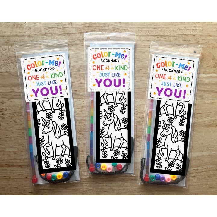 Calenlou Crafts - Wholesale DIY Craft Kit - Kids - Unicorn Bookmark Coloring Craft Kit for Kids2