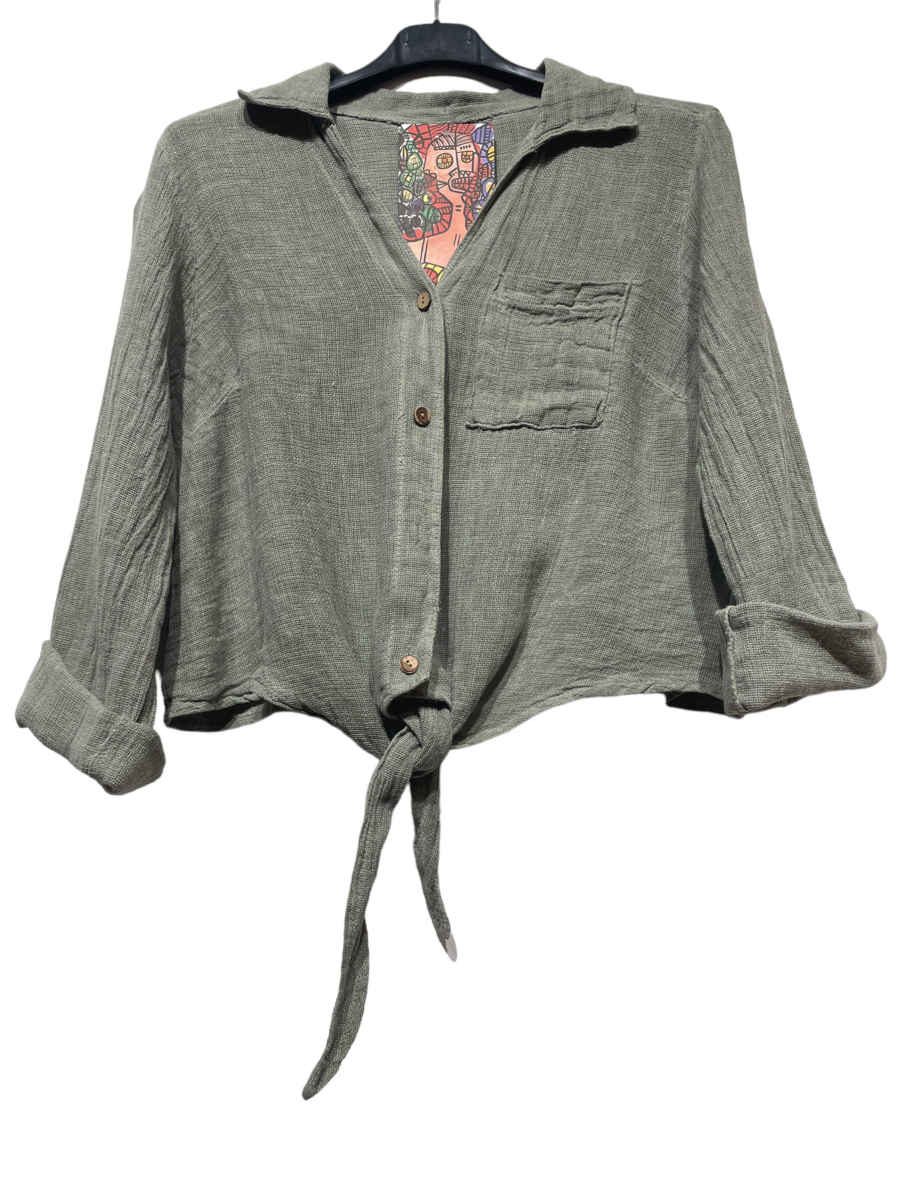 LINEN & COTTON HOUSE – Großhandel Bluse – Damen – Leinenweste 3025 MY VEST23