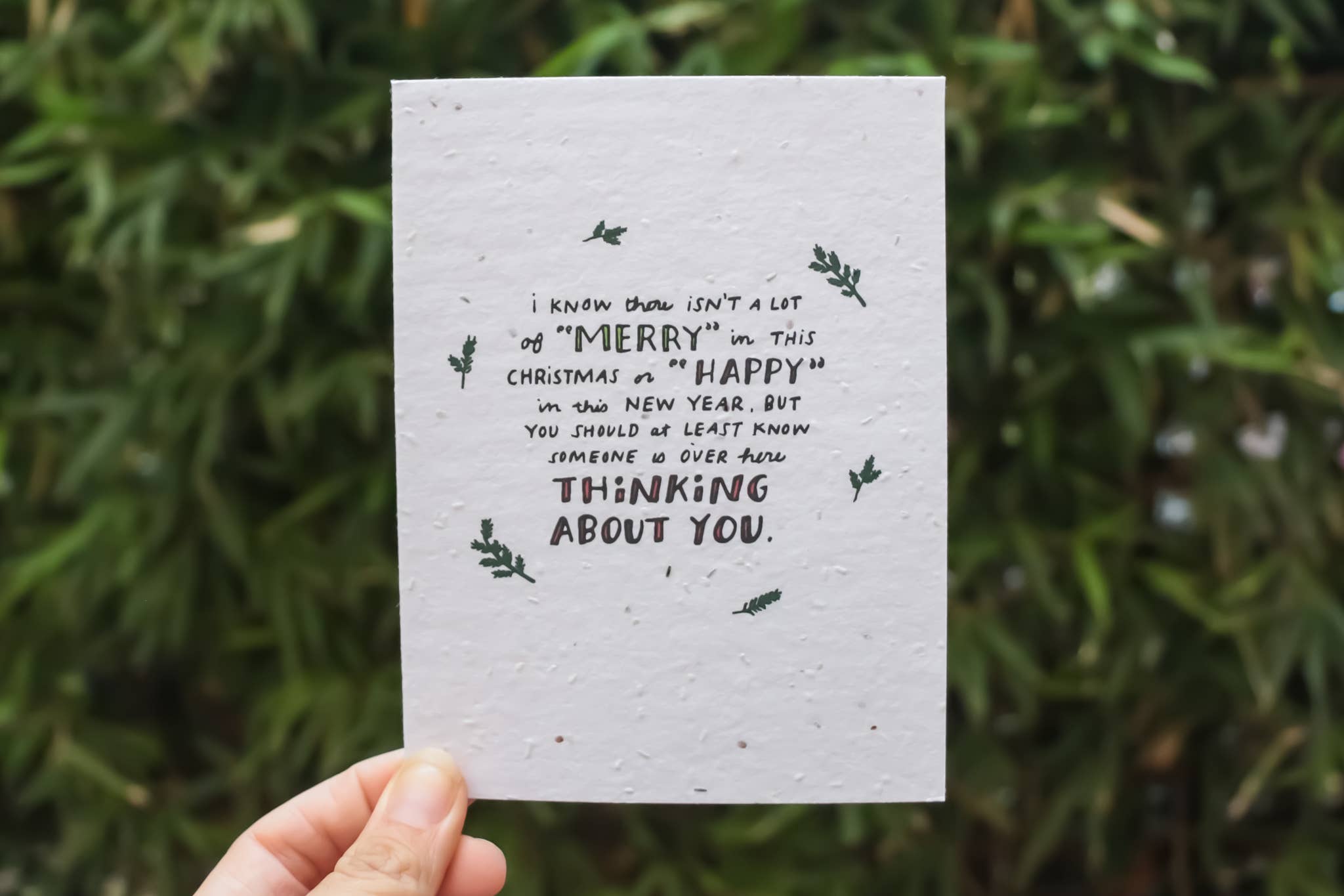 Thoughtful Human - Wholesale Thinking of You Card - Holiday Thinking of You Plantable Wildflower Seed Card2