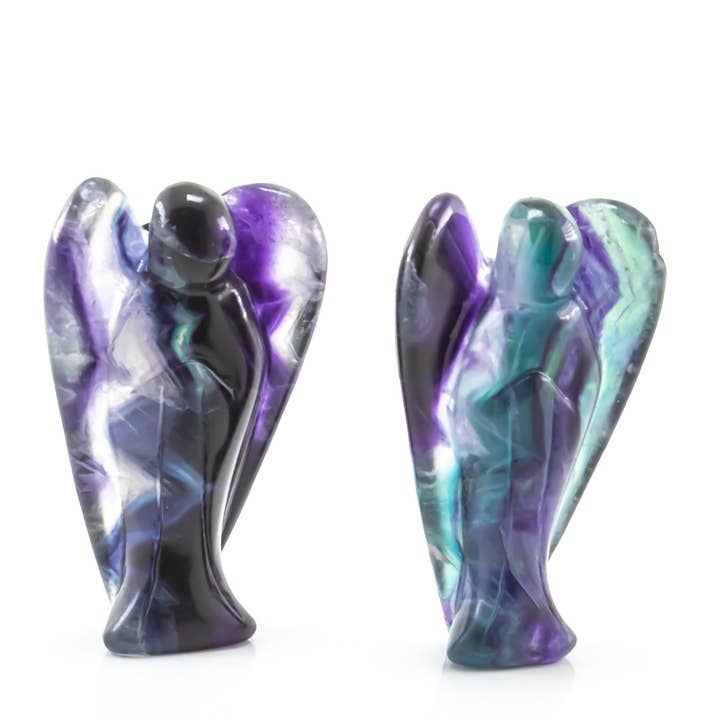 Quasar Gems USA - Wholesale Spiritual Stone/Crystal - Fluorite Angels 10cm1