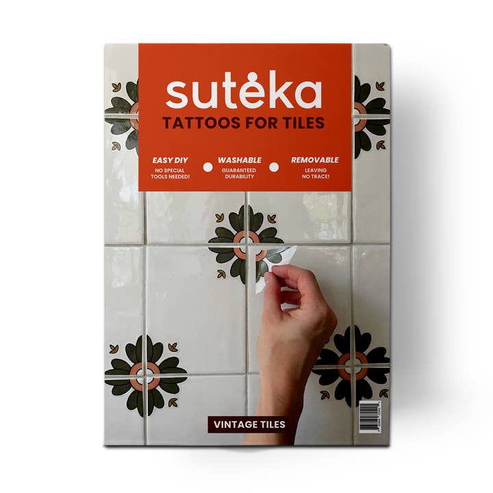 Carreaux Vintage - Vert pour la vente par Suteka