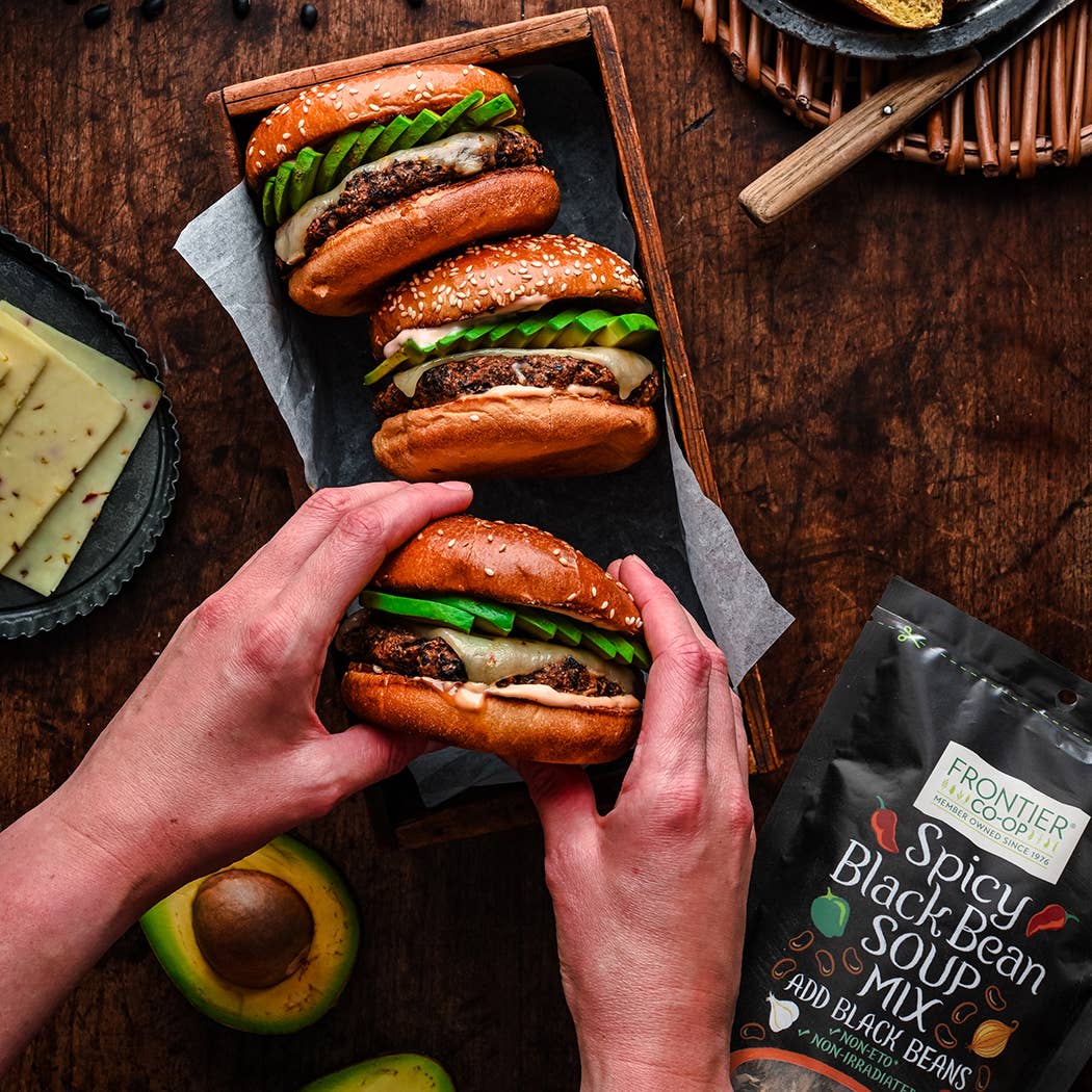 Frontier Co-op - Wholesale Soup - Spicy Black Bean Soup Mix (Just Add Black Beans) Non-ETO6