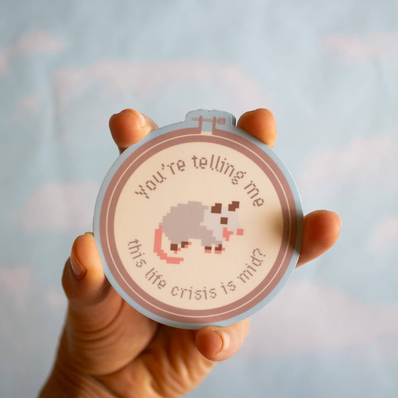 Doctor Scribble - Wholesale Sticker - Mid Life Crisis Possum Vinyl Sticker4