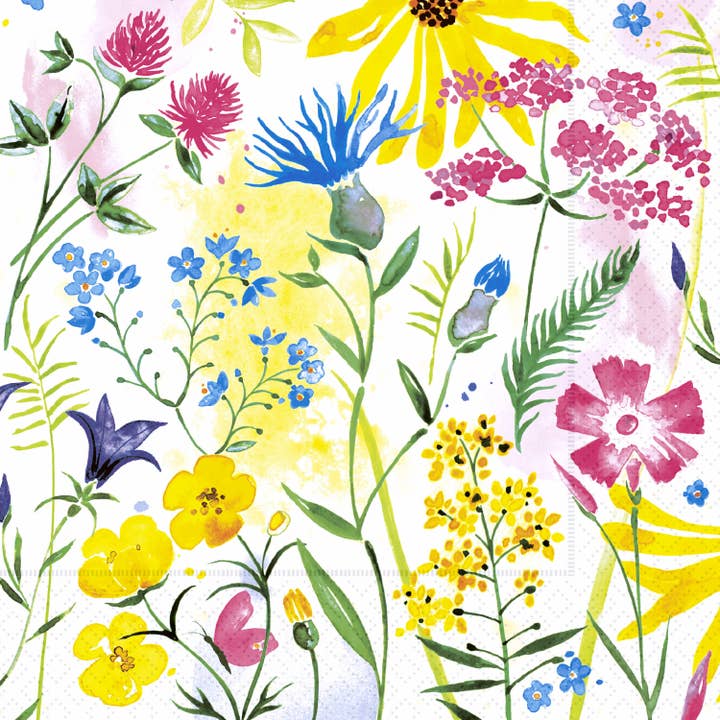 Paper Cocktail Napkins 20 Ct Electric Floral for wholesale by Boston International