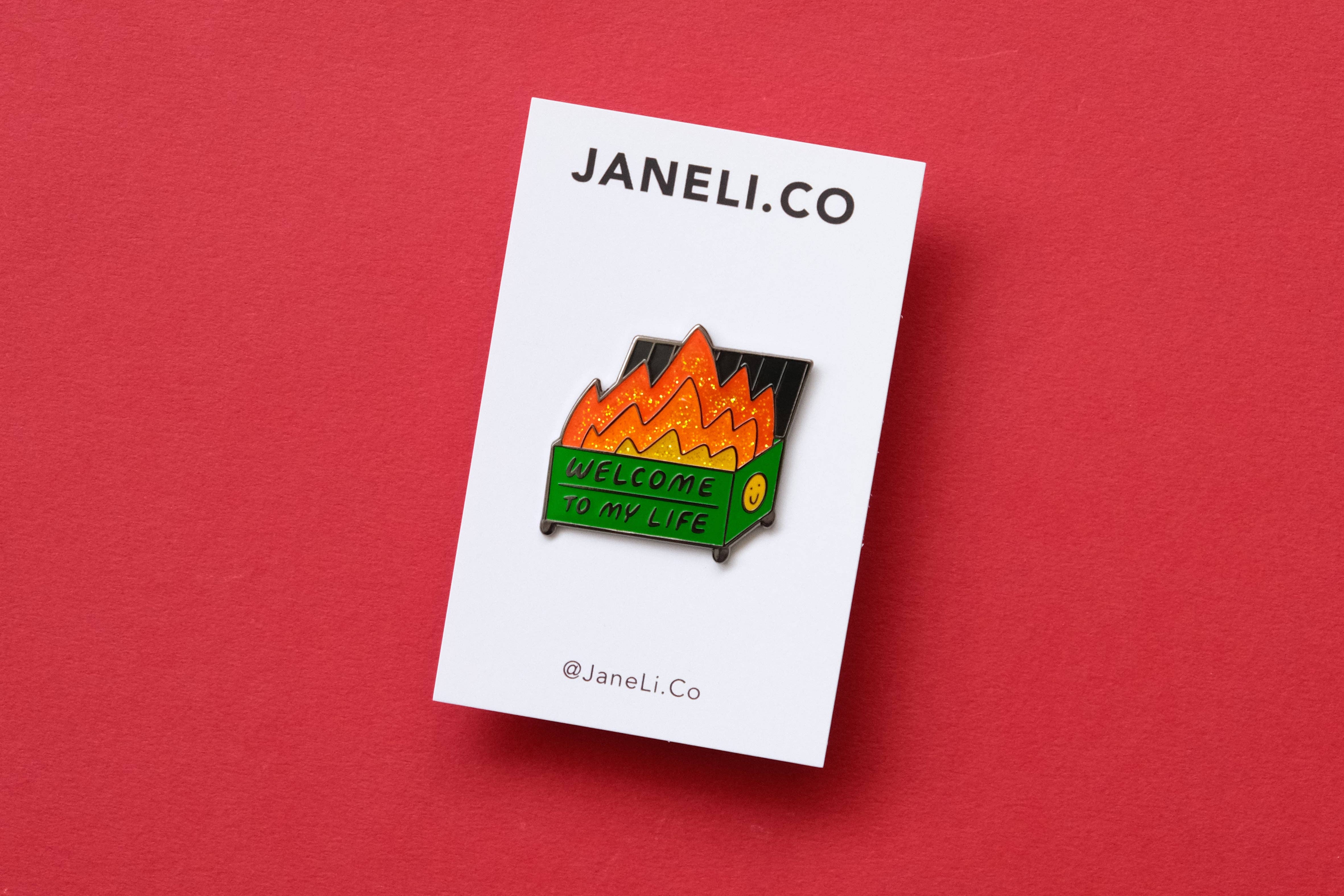 JaneLi.Co - Wholesale Lapel Pin/Button - Welcome to My Life Enamel Pin1