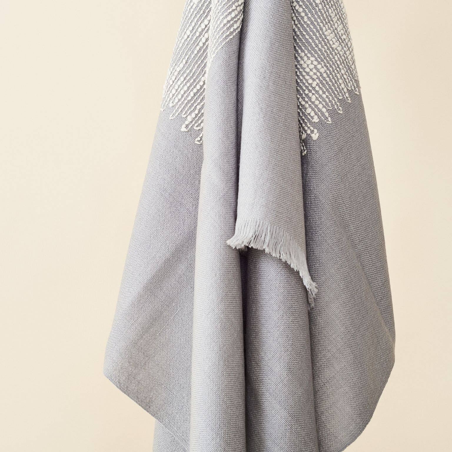 Variously - Wholesale Throw Blanket - Flo Grey Handloom Merino Modern Artisanal Throw6