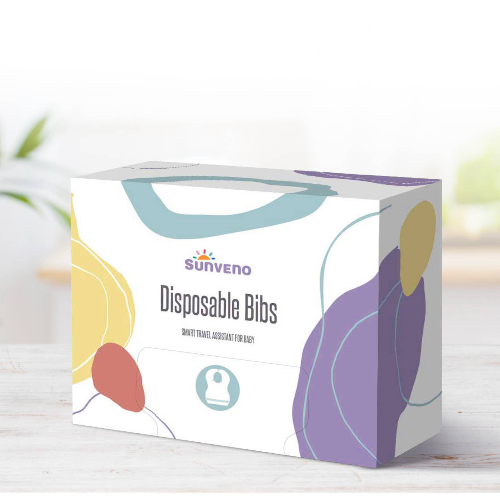 Sunveno - Vente Bavoir - bébés - Lot de 20 bavoirs jetables pour bébé11