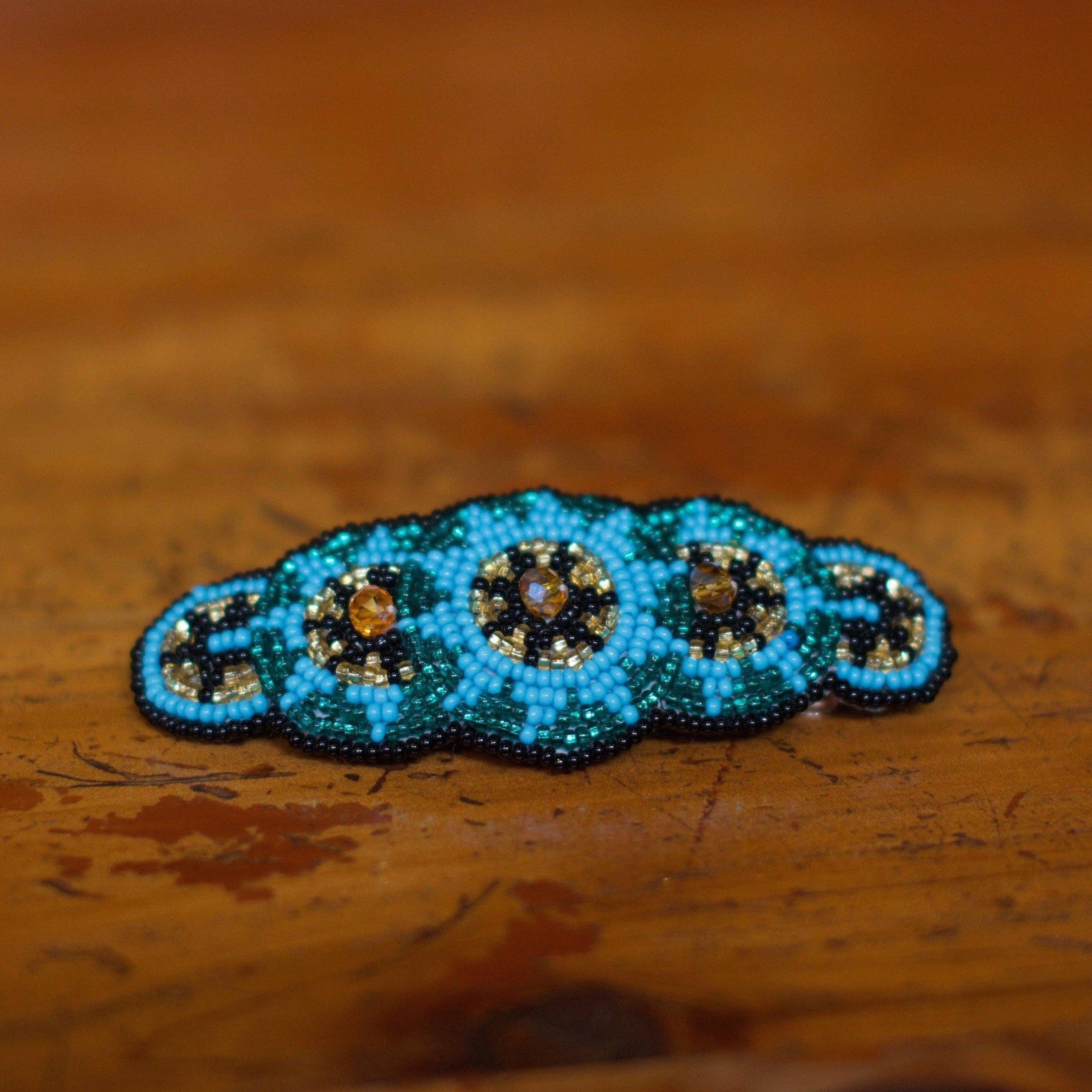 Lumily - Wholesale Barrette - Women's - Andrea Seed Bead Hair Barrette - Guatemala4