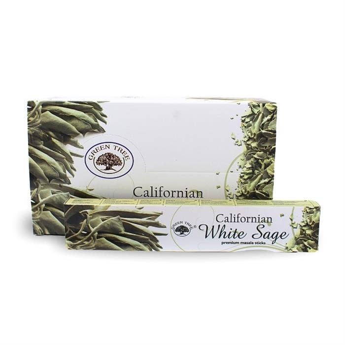 Green Tree - Wholesale Incense - Green Tree Californian White Sage Hand Rolled Natural Incense Sticks1