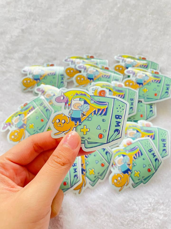 Autocollant de dessin animé d'aventure pour la vente par Artsyvushop