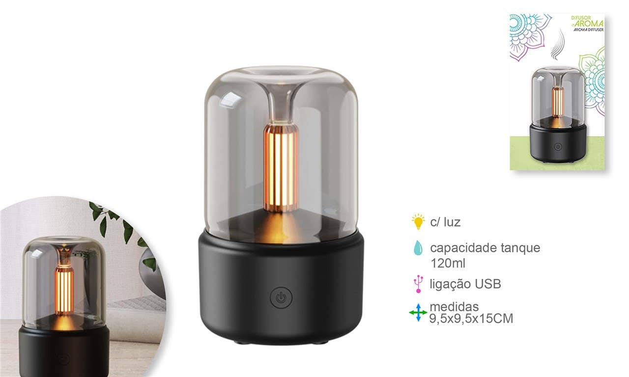 Esoterica Arte - Vendita all'ingrosso Scaldaolio - Lampada elettrica profumatore d'aria USB 120 ml0