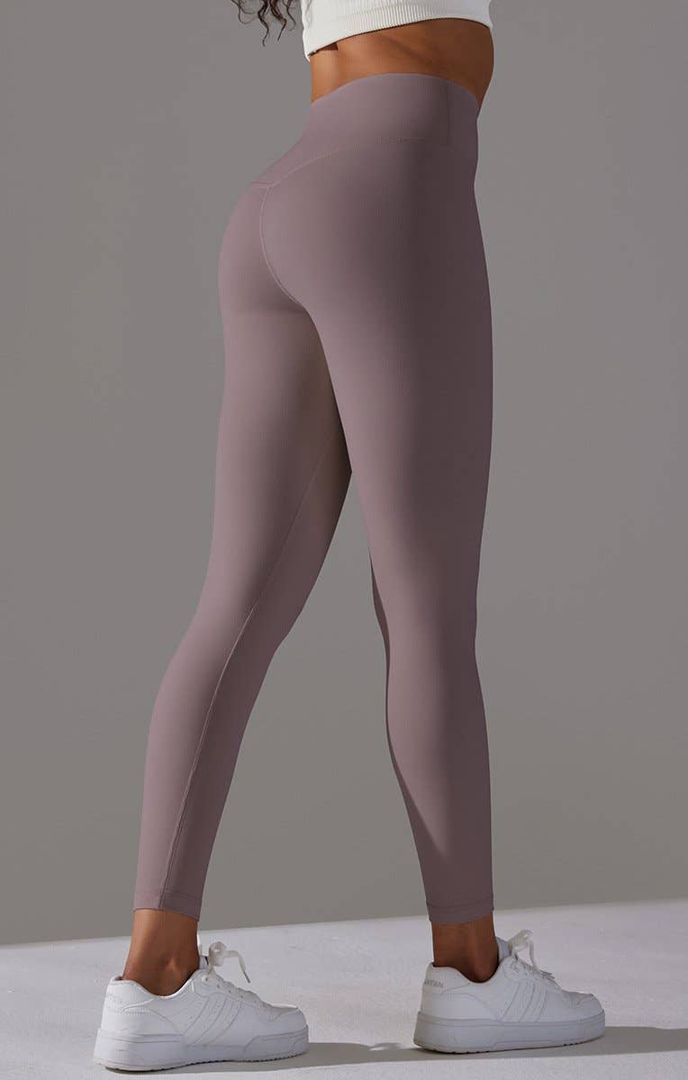 HIDDENBRAND - Wholesale Athletic/Lounge Leggings - Women's - Double-Sided Brushed Nude Breathable Yoga Pants22