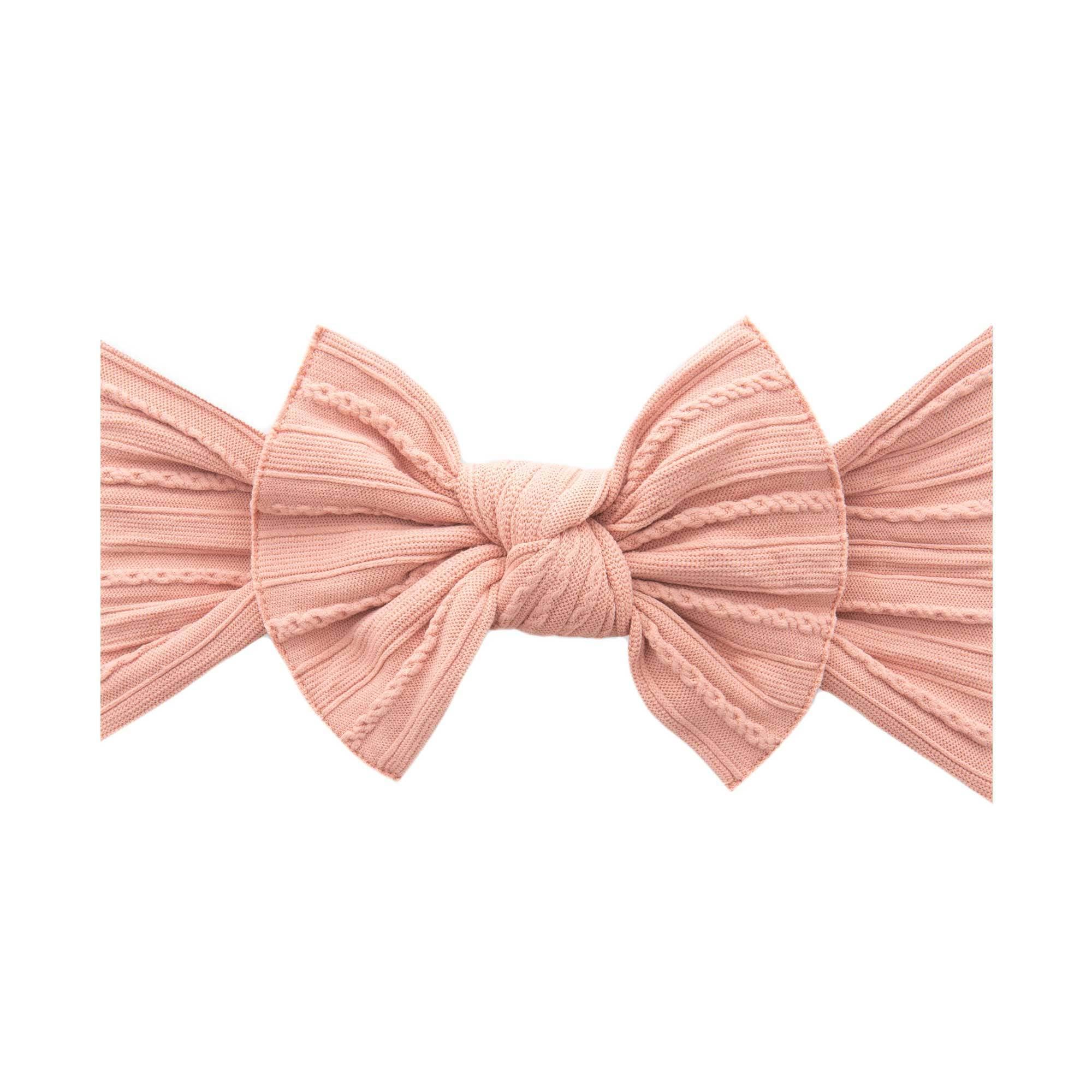 Baby Bling Bows - Wholesale Hair Bow - Baby - Baby Bling® Cable Knit Knot soft nylon headband3