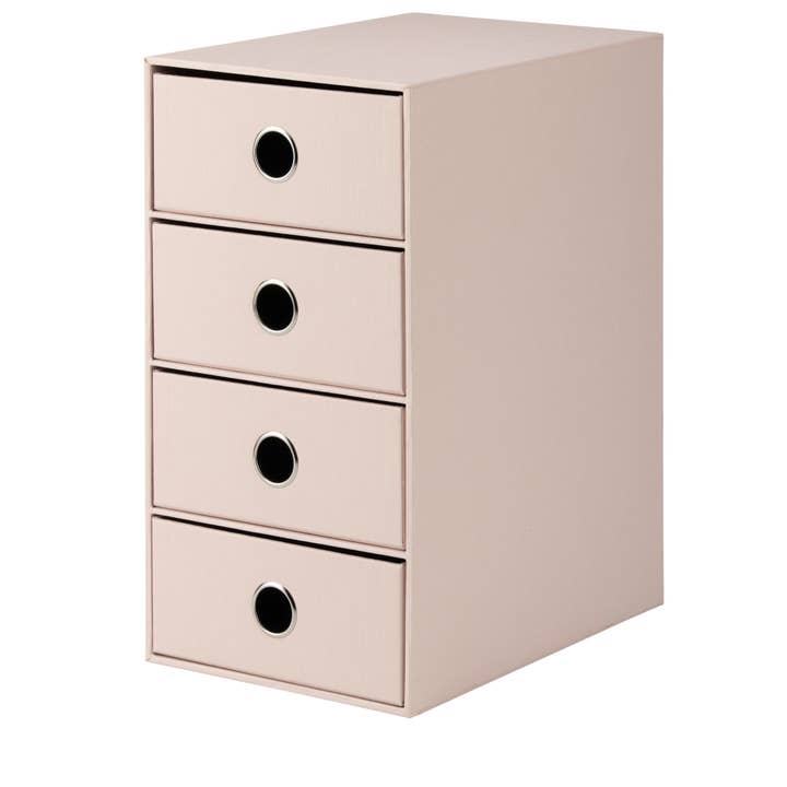 S.O.H.O. Drawer Box A5 Din Long 4 Compartments Powder Pink for wholesale by Rössler Papier