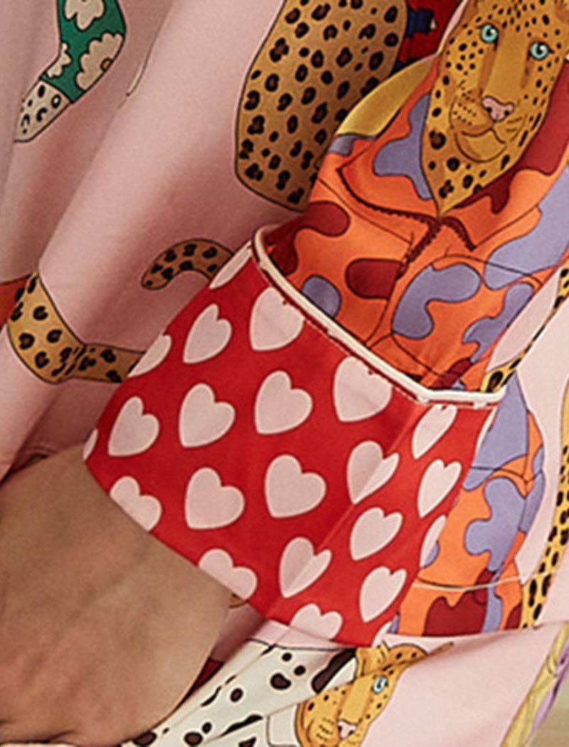MULTI Playful Animal Print Pajama Set for wholesale on Faire6
