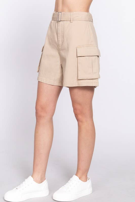 Vanilla Monkey - Wholesale Shorts - Women's - Belted Cargo Shorts8