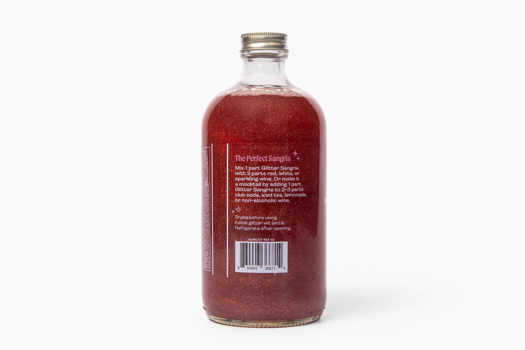 Wood Stove Kitchen - Wholesale Cocktail Mix/Syrup - Glitter Sangria Cocktail Mix/Syrup, 16 fl oz1