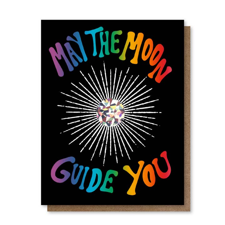 May The Moon Guide You | Scratch Off Fortune Greeting Card for wholesale by Holler Greetings