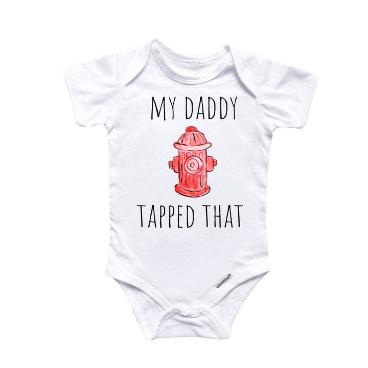 Fire Fighter Hydrant - Baby Boy Girl Clothes Infant Bodysuit Funny Cute Newborn for wholesale by North Fork Forager LLC