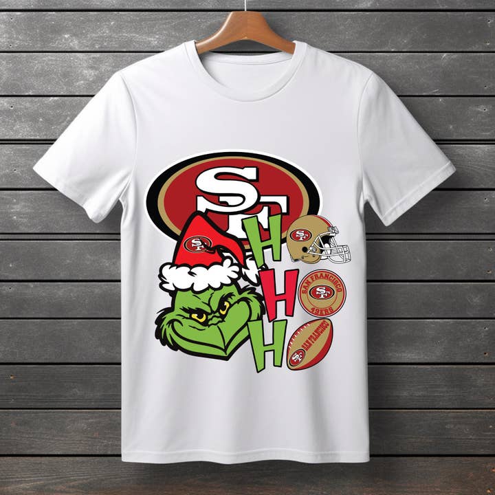San Francisco 49Ers Christmas Grinch Sweatshirt Design for wholesale by TheKingShirt