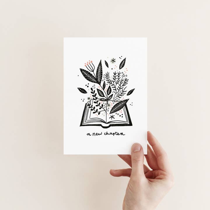 A New Chapter Card for wholesale by Juniper Press