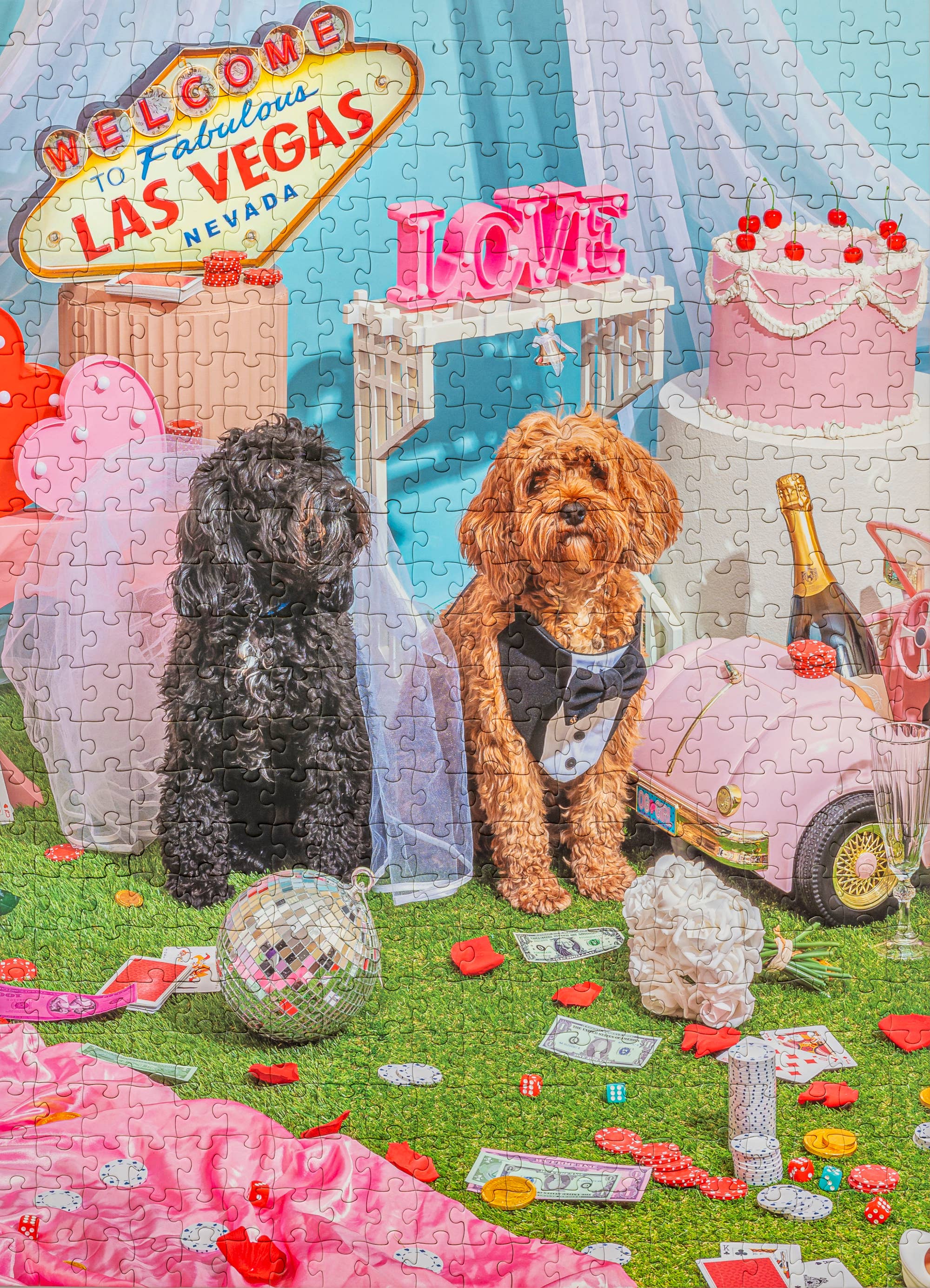 Pezel Puzzles - Wholesale Puzzle - Adult - 💗 Puppy Love 💗 | 500 Piece Jigsaw Puzzle w/ Canvas Bag1