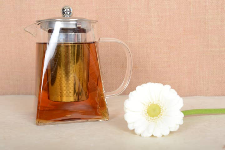 AULICA - Wholesale Tea Pot - Square Teapot With Stainless Steel Filter 650Ml