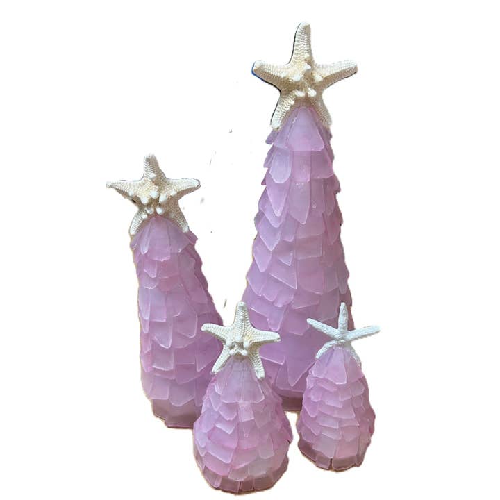 A SEAGLASS CREATION/SALTY SIGNS DESIGNS - Wholesale Christmas Decoration - 3D Seaglass Christmas Tree Box Set 16