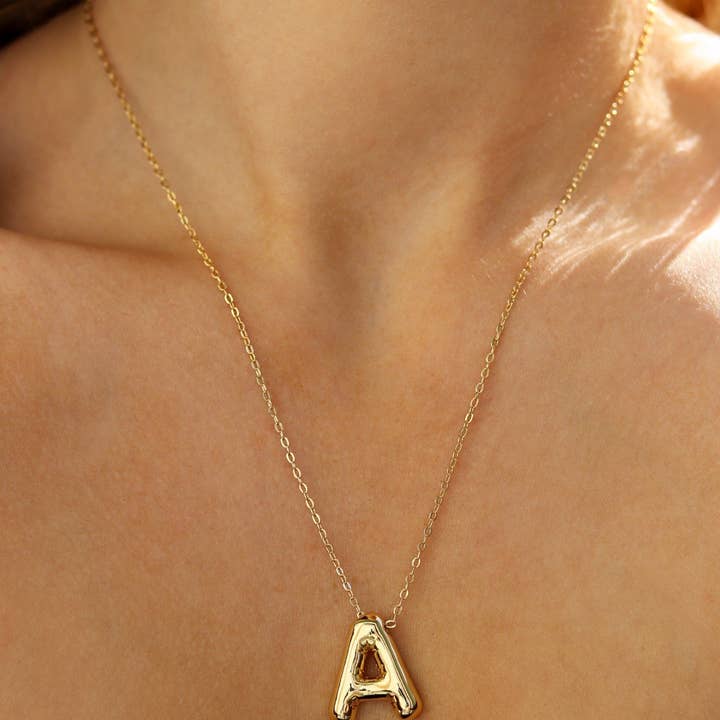 ARCAVIA - Wholesale Pendant/Charm Necklace - Bubble Letter Necklace0
